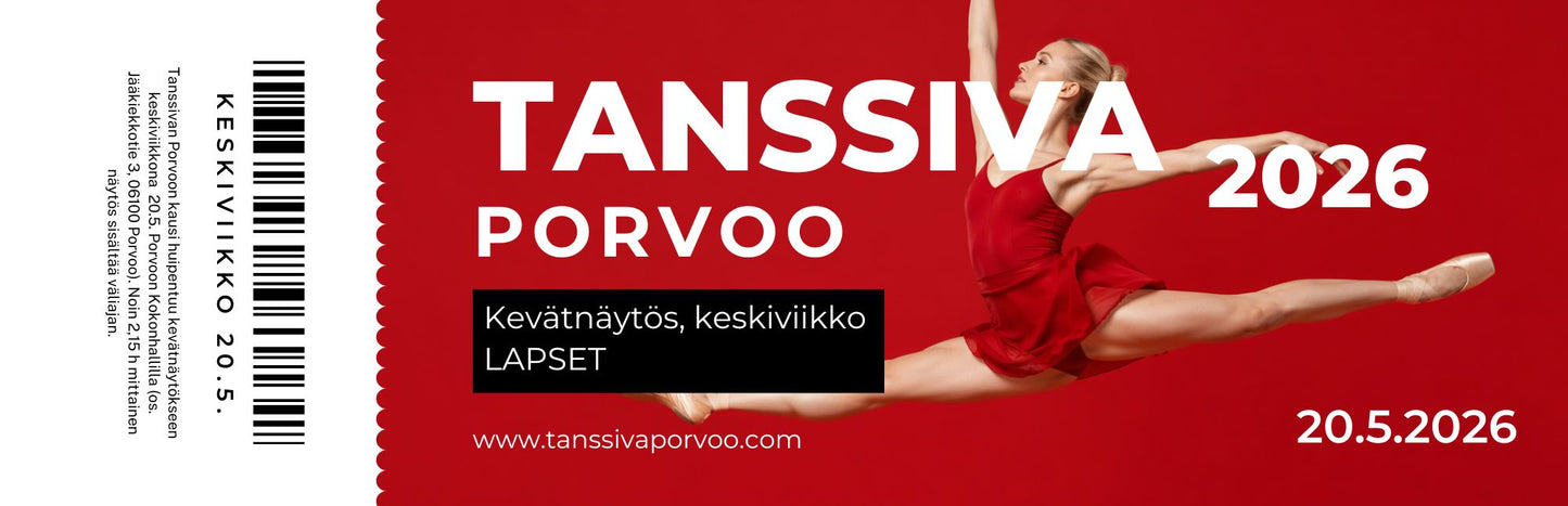 
                  
                    Tanssivan Porvoon kevätnäytös 2026
                  
                