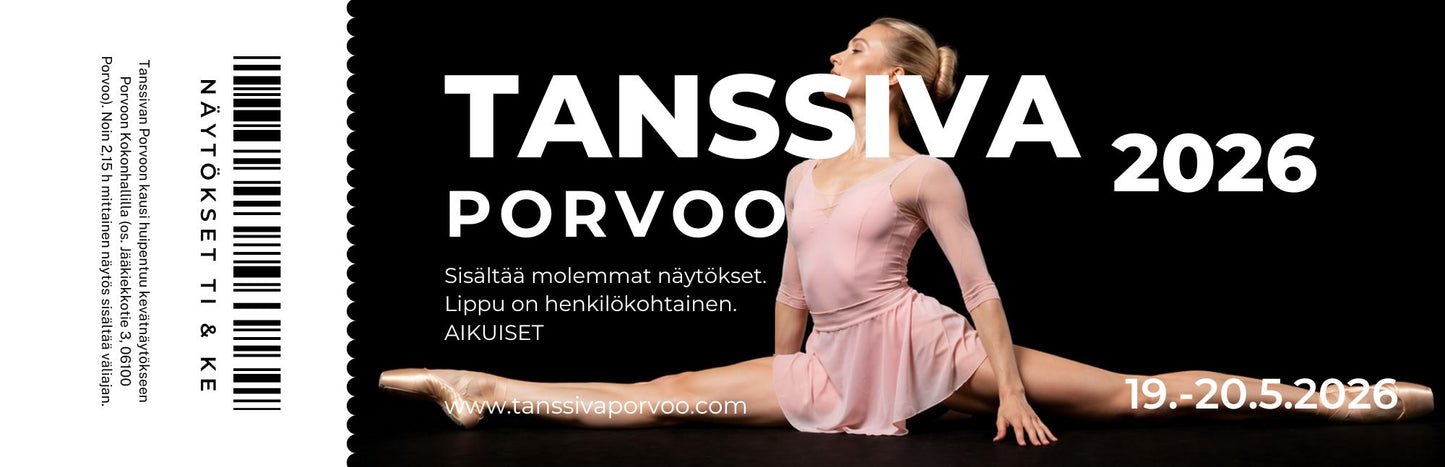 
                  
                    Tanssivan Porvoon kevätnäytös 2026
                  
                